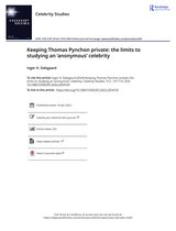 First page of the article Keeping Thomas Pynchon Private