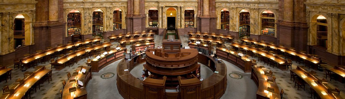 The Main Reading Room of the Library of Congress, Washington, D.C.