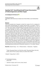 First page of the article Speaking “Evil”